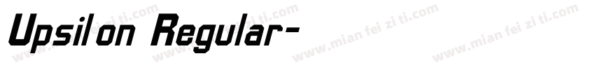 Upsilon Regular字体转换